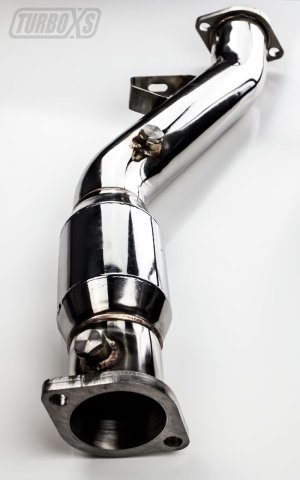 Subaru WRX STI Performance Exhaust - Turbo XS - High Flow Catalytic Converter Pipe - `02-`07